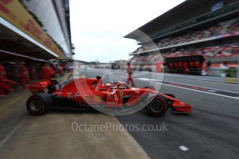 World © Octane Photographic Ltd. Formula 1 – Spanish GP - Saturday - Practice 3. Scuderia Ferrari SF71-H – Sebastian Vettel. Circuit de Barcelona-Catalunya, Spain. Saturday 12th May 2018.