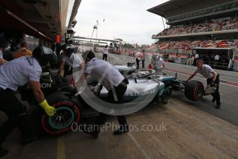 World © Octane Photographic Ltd. Formula 1 – Spanish GP - Saturday - Practice 3. Mercedes AMG Petronas Motorsport AMG F1 W09 EQ Power+ - Lewis Hamilton. Circuit de Barcelona-Catalunya, Spain. Saturday 12th May 2018.