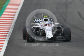 World © Octane Photographic Ltd. Formula 1 – Spanish GP - Saturday Qualifying. Williams Martini Racing FW41 – Sergey Sirotkin. Circuit de Barcelona-Catalunya, Spain. Saturday 12th May 2018.