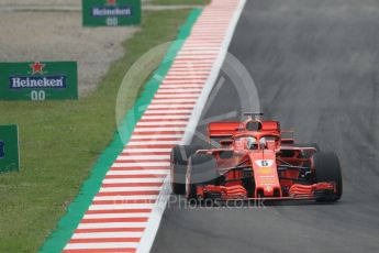 World © Octane Photographic Ltd. Formula 1 – Spanish GP - Saturday Qualifying. Scuderia Ferrari SF71-H – Sebastian Vettel. Circuit de Barcelona-Catalunya, Spain. Saturday 12th May 2018.
