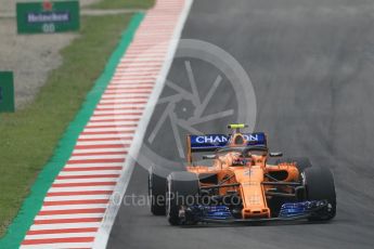 World © Octane Photographic Ltd. Formula 1 – Spanish GP - Saturday Qualifying. McLaren MCL33 – Stoffel Vandoorne. Circuit de Barcelona-Catalunya, Spain. Saturday 12th May 2018.
