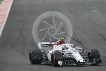 World © Octane Photographic Ltd. Formula 1 – Spanish GP - Saturday Qualifying. Alfa Romeo Sauber F1 Team C37 – Charles Leclerc. Circuit de Barcelona-Catalunya, Spain. Saturday 12th May 2018.
