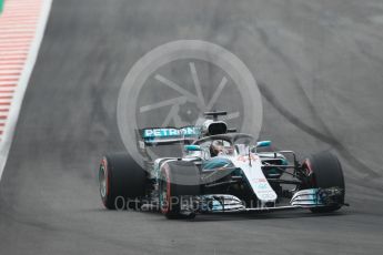 World © Octane Photographic Ltd. Formula 1 – Spanish GP - Saturday Qualifying. Mercedes AMG Petronas Motorsport AMG F1 W09 EQ Power+ - Lewis Hamilton. Circuit de Barcelona-Catalunya, Spain. Saturday 12th May 2018.