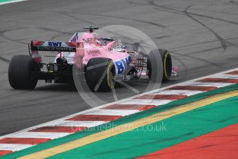 World © Octane Photographic Ltd. Formula 1 – Spanish GP - Saturday Qualifying. Sahara Force India VJM11 - Sergio Perez. Circuit de Barcelona-Catalunya, Spain. Saturday 12th May 2018.
