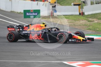 World © Octane Photographic Ltd. Formula 1 – Spanish GP - Saturday Qualifying. Aston Martin Red Bull Racing TAG Heuer RB14 – Max Verstappen. Circuit de Barcelona-Catalunya, Spain. Saturday 12th May 2018.