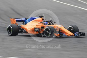 World © Octane Photographic Ltd. Formula 1 – Spanish GP - Saturday Qualifying. McLaren MCL33 – Fernando Alonso. Circuit de Barcelona-Catalunya, Spain. Saturday 12th May 2018.