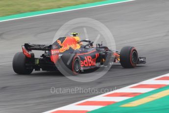 World © Octane Photographic Ltd. Formula 1 – Spanish GP - Saturday Qualifying. Aston Martin Red Bull Racing TAG Heuer RB14 – Max Verstappen. Circuit de Barcelona-Catalunya, Spain. Saturday 12th May 2018.