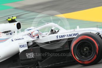 World © Octane Photographic Ltd. Formula 1 – Spanish GP - Saturday Qualifying. Williams Martini Racing FW41 – Sergey Sirotkin. Circuit de Barcelona-Catalunya, Spain. Saturday 12th May 2018.