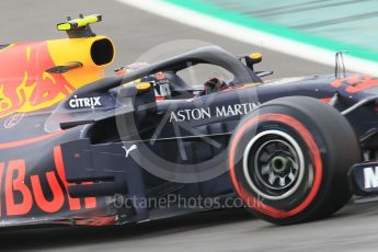 World © Octane Photographic Ltd. Formula 1 – Spanish GP - Saturday Qualifying. Aston Martin Red Bull Racing TAG Heuer RB14 – Max Verstappen. Circuit de Barcelona-Catalunya, Spain. Saturday 12th May 2018.