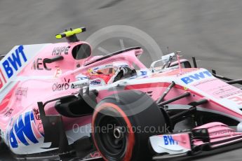 World © Octane Photographic Ltd. Formula 1 – Spanish GP - Saturday Qualifying. Sahara Force India VJM11 - Esteban Ocon. Circuit de Barcelona-Catalunya, Spain. Saturday 12th May 2018.