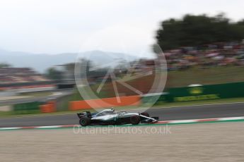 World © Octane Photographic Ltd. Formula 1 – Spanish GP - Saturday Qualifying. Mercedes AMG Petronas Motorsport AMG F1 W09 EQ Power+ - Valtteri Bottas. Circuit de Barcelona-Catalunya, Spain. Saturday 12th May 2018.