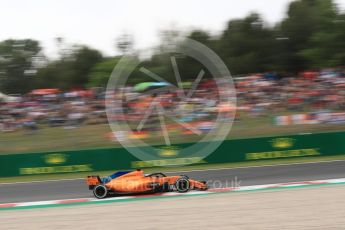 World © Octane Photographic Ltd. Formula 1 – Spanish GP - Saturday Qualifying. McLaren MCL33 – Fernando Alonso. Circuit de Barcelona-Catalunya, Spain. Saturday 12th May 2018.