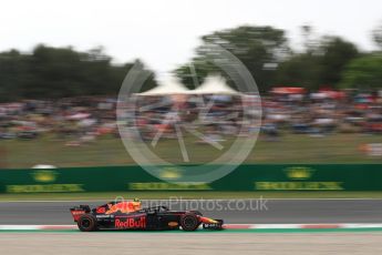 World © Octane Photographic Ltd. Formula 1 – Spanish GP - Saturday Qualifying. Aston Martin Red Bull Racing TAG Heuer RB14 – Max Verstappen. Circuit de Barcelona-Catalunya, Spain. Saturday 12th May 2018.