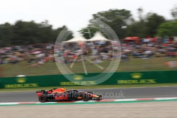 World © Octane Photographic Ltd. Formula 1 – Spanish GP - Saturday Qualifying. Aston Martin Red Bull Racing TAG Heuer RB14 – Max Verstappen. Circuit de Barcelona-Catalunya, Spain. Saturday 12th May 2018.