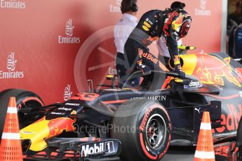 World © Octane Photographic Ltd. Formula 1 – Spanish GP - Saturday Qualifying. Aston Martin Red Bull Racing TAG Heuer RB14 – Max Verstappen. Circuit de Barcelona-Catalunya, Spain. Saturday 12th May 2018.