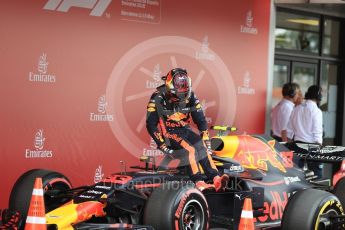 World © Octane Photographic Ltd. Formula 1 – Spanish GP - Saturday Qualifying. Aston Martin Red Bull Racing TAG Heuer RB14 – Max Verstappen. Circuit de Barcelona-Catalunya, Spain. Saturday 12th May 2018.