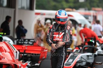 World © Octane Photographic Ltd. Formula 1 – Spanish GP - Saturday Qualifying. Haas F1 Team VF-18 – Romain Grosjean. Circuit de Barcelona-Catalunya, Spain. Saturday 12th May 2018.