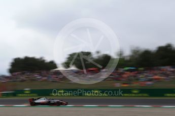 World © Octane Photographic Ltd. Formula 1 – Spanish GP - Saturday Qualifying. Haas F1 Team VF-18 – Romain Grosjean. Circuit de Barcelona-Catalunya, Spain. Saturday 12th May 2018.