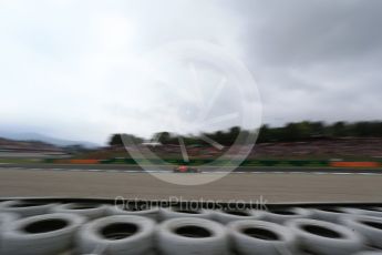 World © Octane Photographic Ltd. Formula 1 – Spanish GP - Saturday Qualifying. Aston Martin Red Bull Racing TAG Heuer RB14 – Daniel Ricciardo. Circuit de Barcelona-Catalunya, Spain. Saturday 12th May 2018.