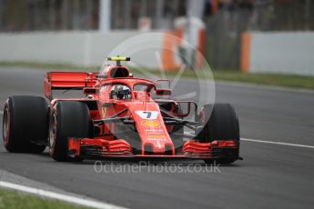 World © Octane Photographic Ltd. Formula 1 – Spanish GP - Race. Scuderia Ferrari SF71-H – Kimi Raikkonen. Circuit de Barcelona-Catalunya, Spain. Sunday 13th May 2018.