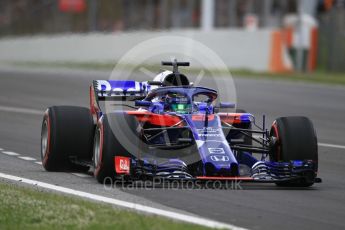 World © Octane Photographic Ltd. Formula 1 – Spanish GP - Race. Scuderia Toro Rosso STR13 – Pierre Gasly. Circuit de Barcelona-Catalunya, Spain. Sunday 13th May 2018.