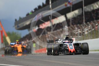 World © Octane Photographic Ltd. Formula 1 – Spanish GP - Race. Haas F1 Team VF-18 – Romain Grosjean. Circuit de Barcelona-Catalunya, Spain. Sunday 13th May 2018.