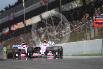 World © Octane Photographic Ltd. Formula 1 – Spanish GP - Race. Sahara Force India VJM11 - Esteban Ocon. Circuit de Barcelona-Catalunya, Spain. Sunday 13th May 2018.