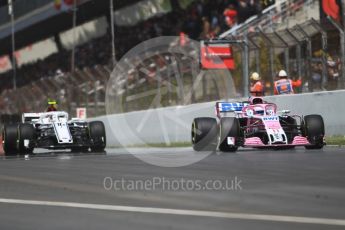 World © Octane Photographic Ltd. Formula 1 – Spanish GP - Race. Sahara Force India VJM11 - Sergio Perez. Circuit de Barcelona-Catalunya, Spain. Sunday 13th May 2018.