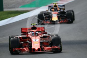 World © Octane Photographic Ltd. Formula 1 – Spanish GP - Race. Scuderia Ferrari SF71-H – Kimi Raikkonen. Circuit de Barcelona-Catalunya, Spain. Sunday 13th May 2018.