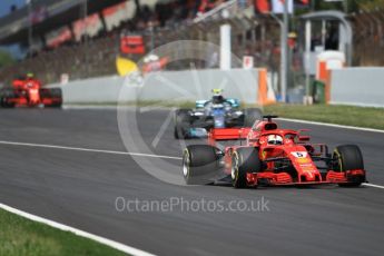 World © Octane Photographic Ltd. Formula 1 – Spanish GP - Race. Scuderia Ferrari SF71-H – Sebastian Vettel. Circuit de Barcelona-Catalunya, Spain. Sunday 13th May 2018.