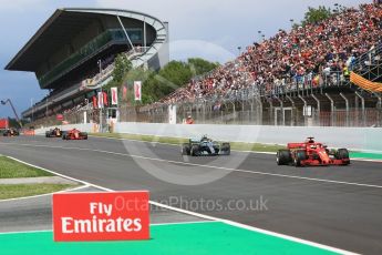 World © Octane Photographic Ltd. Formula 1 – Spanish GP - Race. Scuderia Ferrari SF71-H – Sebastian Vettel. Circuit de Barcelona-Catalunya, Spain. Sunday 13th May 2018.