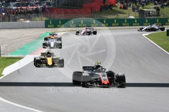 World © Octane Photographic Ltd. Formula 1 – Spanish GP - Race. Haas F1 Team VF-18 – Kevin Magnussen. Circuit de Barcelona-Catalunya, Spain. Sunday 13th May 2018.