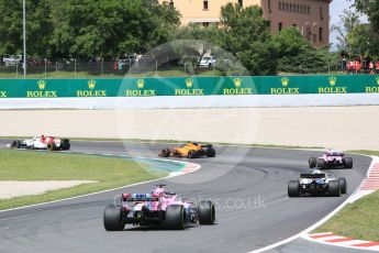 World © Octane Photographic Ltd. Formula 1 – Spanish GP - Race. Sahara Force India VJM11 - Sergio Perez. Circuit de Barcelona-Catalunya, Spain. Sunday 13th May 2018.