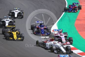 World © Octane Photographic Ltd. Formula 1 – Spanish GP - Race. Alfa Romeo Sauber F1 Team C37 – Charles Leclerc. Circuit de Barcelona-Catalunya, Spain. Sunday 13th May 2018.