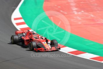 World © Octane Photographic Ltd. Formula 1 – Spanish GP - Race. Scuderia Ferrari SF71-H – Sebastian Vettel. Circuit de Barcelona-Catalunya, Spain. Sunday 13th May 2018.