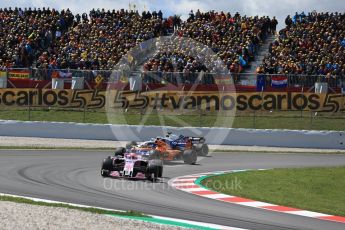 World © Octane Photographic Ltd. Formula 1 – Spanish GP - Race. Sahara Force India VJM11 - Esteban Ocon. Circuit de Barcelona-Catalunya, Spain. Sunday 13th May 2018.