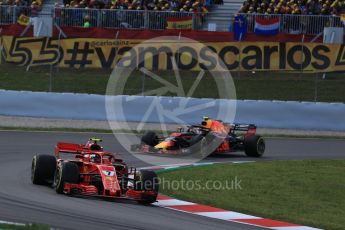 World © Octane Photographic Ltd. Formula 1 – Spanish GP - Race. Scuderia Ferrari SF71-H – Kimi Raikkonen. Circuit de Barcelona-Catalunya, Spain. Sunday 13th May 2018.