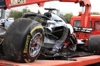 World © Octane Photographic Ltd. Formula 1 – Spanish GP - Race. Haas F1 Team VF-18 – Romain Grosjean. Circuit de Barcelona-Catalunya, Spain. Sunday 13th May 2018.