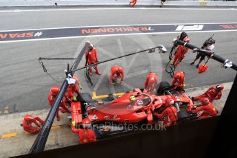 World © Octane Photographic Ltd. Formula 1 – Spanish GP - Race. Scuderia Ferrari SF71-H – Kimi Raikkonen retires. Circuit de Barcelona-Catalunya, Spain. Sunday 13th May 2018.