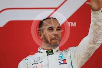 World © Octane Photographic Ltd. Formula 1 – Spanish GP - Sunday Paddock. Mercedes AMG Petronas Motorsport AMG F1 W09 EQ Power+ - Lewis Hamilton. Circuit de Barcelona-Catalunya, Spain. Sunday 13th May 2018.