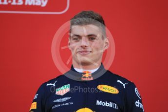 World © Octane Photographic Ltd. Formula 1 – Spanish GP - Sunday Paddock. Aston Martin Red Bull Racing TAG Heuer RB14 – Max Verstappen. Circuit de Barcelona-Catalunya, Spain. Sunday 13th May 2018.