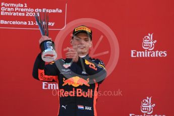 World © Octane Photographic Ltd. Formula 1 – Spanish GP - Sunday Paddock. Aston Martin Red Bull Racing TAG Heuer RB14 – Max Verstappen. Circuit de Barcelona-Catalunya, Spain. Sunday 13th May 2018.