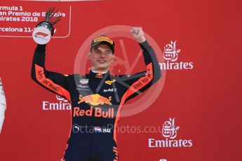 World © Octane Photographic Ltd. Formula 1 – Spanish GP - Sunday Paddock. Aston Martin Red Bull Racing TAG Heuer RB14 – Max Verstappen. Circuit de Barcelona-Catalunya, Spain. Sunday 13th May 2018.