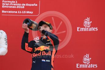 World © Octane Photographic Ltd. Formula 1 – Spanish GP - Sunday Paddock. Aston Martin Red Bull Racing TAG Heuer RB14 – Max Verstappen. Circuit de Barcelona-Catalunya, Spain. Sunday 13th May 2018.