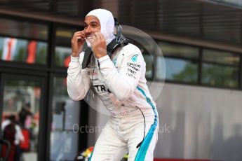 World © Octane Photographic Ltd. Formula 1 – Spanish GP - Sunday Parc Ferme. Mercedes AMG Petronas Motorsport AMG F1 W09 EQ Power+ - Lewis Hamilton. Circuit de Barcelona-Catalunya, Spain. Sunday 13th May 2018.