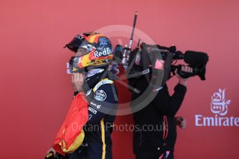 World © Octane Photographic Ltd. Formula 1 – Spanish GP - Sunday Parc Ferme. Renault Sport F1 Team RS18 – Carlos Sainz. Circuit de Barcelona-Catalunya, Spain. Sunday 13th May 2018.