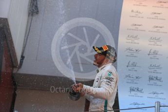 World © Octane Photographic Ltd. Formula 1 – Spanish GP - Sunday Podium. Mercedes AMG Petronas Motorsport AMG F1 W09 EQ Power+ - Lewis Hamilton (1st). Circuit de Barcelona-Catalunya, Spain. Sunday 13th May 2018.