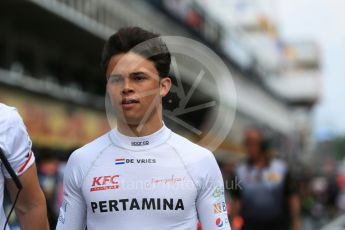 World © Octane Photographic Ltd. FIA Formula 2 (F2) – Spanish GP - Practice . Prema Powerteam - Nyck de Vries. Circuit de Barcelona-Catalunya, Spain. Friday 11th May 2018.