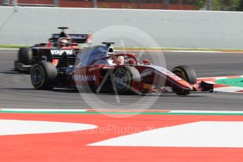 World © Octane Photographic Ltd. FIA Formula 2 (F2) – Spanish GP - Qualifying . Prema Powerteam - Sean Gelael and ART Grand Prix - Jack Aitken. Circuit de Barcelona-Catalunya, Spain. Friday 11th May 2018.