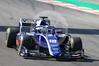 World © Octane Photographic Ltd. FIA Formula 2 (F2) – Spanish GP - Qualifying . Carlin - Sergio Sette Camara. Circuit de Barcelona-Catalunya, Spain. Friday 11th May 2018.